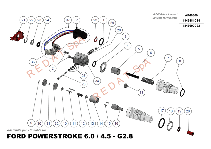 FORD POWERSTROKE 6.0 / 4.5 G2.8